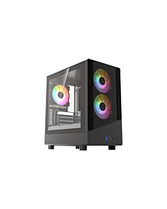 VIDA SPIRE M MATX BLACK GAMING CASE Micro Tower SPIREM-BLK