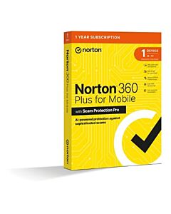 Norton 360 Plus for Mobile - 1 User / 1 Device / 12 Months Antivirus security Commercial 1 license(s) 1 year(s) 21485892