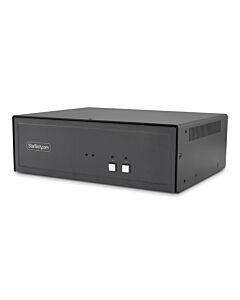 StarTech.com Secure 2-Port Dual-Monitor KVM Switch, DisplayPort, 4K 60Hz, NIAP 4.0 Desktop KVM, CAC, Metal Housing, Made in the USA CK4-HP202C