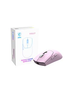 MSI Forge Gm340 Wireless Violet mouse Gaming Ambidextrous RF Wireless + Bluetooth Optical 12000 DPI 4711377425445