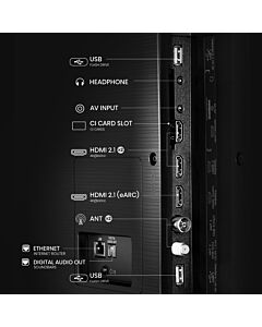 Hisense 65E6QTUK TV 165.1 cm (65") 4K Ultra HD Smart TV Wi-Fi Black 330 cd/m² 65E6QTUK