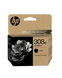 HP 308e EvoMore Black Original Ink Cartridge 7FP22UE#LS1