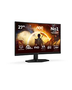 AOC G4 27" IPS FHD 180Hz computer monitor 68.6 cm (27") 1920 x 1080 pixels Full HD LCD Black, Red C27G42FE