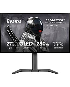 iiyama G-MASTER GOB2701QSC-B1 computer monitor 68.6 cm (27") 2560 x 1440 pixels 2K Ultra HD OLED Black GOB2701QSC-B1