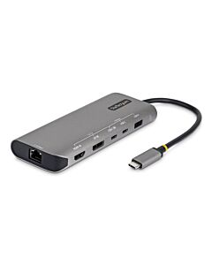 StarTech.com USB4 Multiport Adapter, Driverless Dual-4K for macOS and Windows, 140W Power Delivery Charging, 3-Port 10Gbps Hub, 2.5GbE, Mini Dock 174B-USB4-MULTIPORT