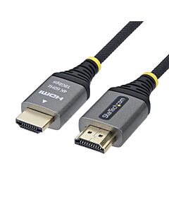 StarTech.com 50cm (1.6ft) Premium  High Speed HDMI Cable, Ultra Flexible HDMI Cable, 4K 60Hz/1440p 144Hz w/HDR10/ARC, 18Gbps, High Flex Braided HDMI Cord HDMI2-FLEX-4K60-50C