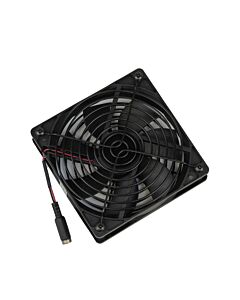 Middle Atlantic 101mm DC Fan Kit with (1) Fan, 69CFM for the European Union FAN-69-K-EU