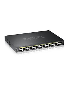 Zyxel GS2220-50HP-GB0101F network switch Managed L2 Gigabit Ethernet (10/100/1000) Power over Ethernet (PoE) Black GS2220-50HP-GB0101F