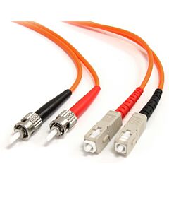 StarTech.com Fiber Optic Cable - Multie Duplex 62.5/125 - LSZH - ST/SC - 2 m FIBSTSC2