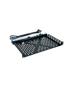 Middle Atlantic 1 RU Utility Rackshelf, 10.4 Inches Deep, Vented U1V