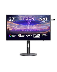 AOC AGON PRO AGP277QKDC computer monitor 67.3 cm (26.5") 2560 x 1440 pixels Quad HD OLED Grey AGP277QKDC