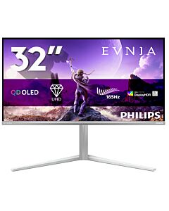 Philips Evnia 6000 32M2N6901A/00 computer monitor 80 cm (31.5") 3840 x 2160 pixels 4K Ultra HD QD-OLED White 32M2N6901A/00