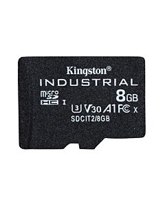 Kingston Technology 8GB microSDHC Industrial C10 A1 pSLC Card Single Pack w/o Adapter SDCIT2/8GBSP