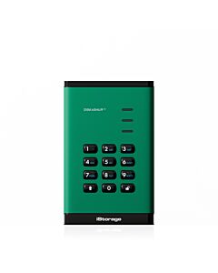 iStorage diskAshur3 HDD 256-bit 4TB - Green IS-DA3-256-4000-GN