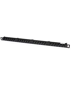 StarTech.com 24 Port 0.5U Cat5e Patch Panel - RJ45 Ethernet Rackmount Cat 5e 110 Patch Panel PANELHU24