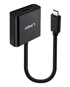 Lindy 43438 video cable adapter 0.15 m USB Type-C HDMI Black 43438