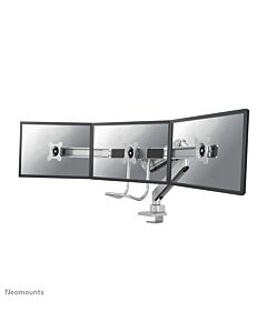 Neomounts NM-D775DX3SILVER Monitor arm 17-27" - gas spring - Topfix - 180°-stop NM-D775DX3SILVER