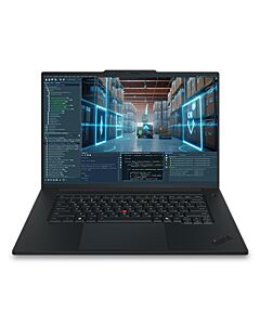 Lenovo ThinkPad P1 Gen 9 Intel Core Ultra 9 386H Mobile workstation 40.6 cm (16") WUXGA 64 GB LPDDR5x-SDRAM 1 TB SSD NVIDIA RTX PRO 2000 Blackwell Wi-Fi 7 (802.11be) Windows 11 Pro Black English 21UE0005UK