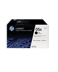 HP 05A 2-pack Black Original LaserJet Toner Cartridges CE505D