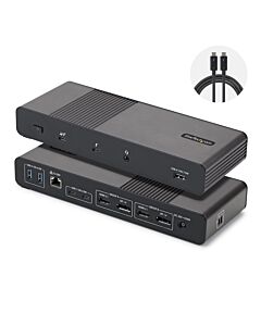 StarTech.com Thunderbolt 5 Universal Docking Station for Mac & Windows with Quad Monitors, 140W Power Delivery, 120Gbps Bandwidth Boost, 2.5Gb Ethernet, USB-C & USB-A Ports 206UE-TB5USB4DOCK