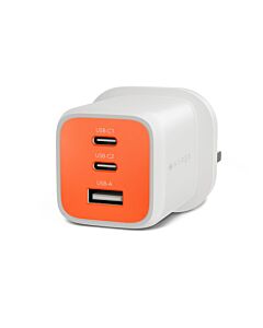 Targus HyperJuice Flex 65W GaN Laptop, Smartphone, Headset, Portable gaming console White, Orange AC Indoor HJ1202OGUK