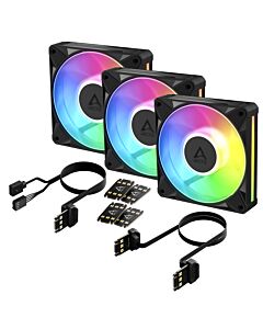 ARCTIC BioniX P12 A-RGB - 3 Pack 120 mm PWM Fan with Daisy Chain ACFAN00337A