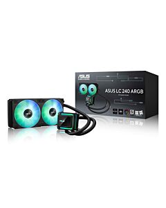 ASUS LC 240 ARGB Processor All-in-one liquid cooler 12 cm Black 1 pc(s) 90RC0201-B0EAY0