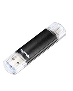 Hama Laeta Twin, 64GB USB flash drive USB Type-A / Micro-USB 3.2 Gen 1 (3.1 Gen 1) Black 124000