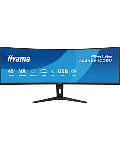 iiyama ProLite XCB4994DQSU-B1 computer monitor 124.5 cm (49") 5120 x 1440 pixels Dual QHD LCD Black XCB4994DQSU-B1
