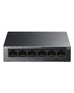 TP-Link LS106P network switch Unmanaged L2 Fast Ethernet (10/100) Power over Ethernet (PoE) Desktop Black LS106P