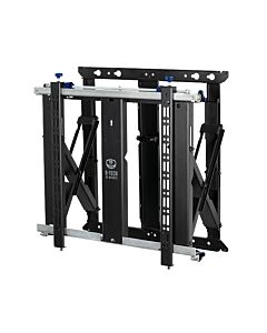 B-Tech Slimline Soft-Open Full Service Videowall Mount with Micro-Adjustment (VESA 600 x 400)