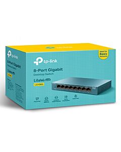 TP-Link 8-Port 10/100/1000Mbps Desktop Network Switch LS108G