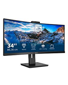 Philips P Line 346P1CRH/00 LED display 86.4 cm (34") 3440 x 1440 pixels UltraWide Quad HD Black