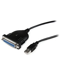 StarTech.com 6 ft USB to DB25 Parallel Printer Adapter Cable - M/F