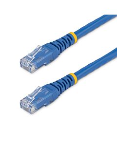 StarTech.com 4ft CAT6 Ethernet Cable - Blue CAT 6 Gigabit Ethernet Wire -650MHz 100W PoE RJ45 UTP Molded Network/Patch Cord w/Strain Relief/Fluke Tested/Wiring is UL Certified/TIA