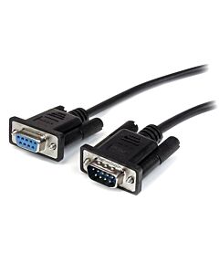 StarTech.com 2m Black Straight Through DB9 RS232 Serial Cable - M/F