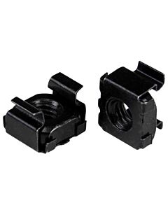 StarTech.com M6 Cage Nuts - 100 Pack, Black