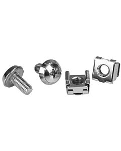 StarTech.com M6 Rack Screws and M6 Cage Nuts - 20 Pack