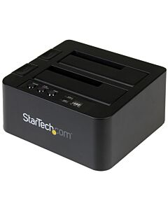 StarTech.com Standalone Hard Drive Duplicator, Dual Bay HDD/SSD Cloner/Copier, USB 3.1 (10Gbps) to SATA III HDD/SSD Docking Station, Hard Disk Duplicator Dock, Hard Drive Cloner