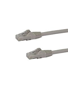 StarTech.com 10m CAT6 Ethernet Cable - Grey CAT 6 Gigabit Ethernet Wire -650MHz 100W PoE RJ45 UTP Network/Patch Cord Snagless w/Strain Relief Fluke Tested/Wiring is UL Certified/TIA