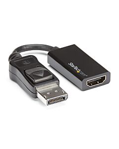 StarTech.com DisplayPort to HDMI Adapter - 4K 60Hz Active DP 1.4 to HDMI 2.0 Video Converter - DP to HDMI Monitor/TV/Display Cable Adapter Dongle - Latching DP Connector