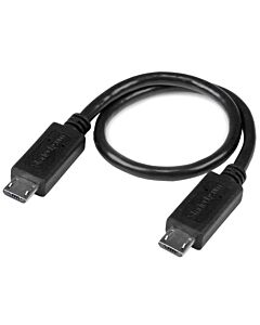 StarTech.com USB OTG Cable - Micro USB to Micro USB - M/M - 8 in.
