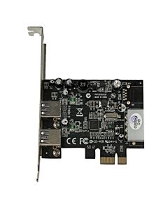 StarTech.com 2 Port PCI Express (PCIe) SuperSpeed USB 3.0 Card Adapter with UASP - LP4 Power PEXUSB3S25