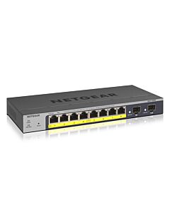 NETGEAR GS110TP Managed L2/L3/L4 Gigabit Ethernet (10/100/1000) Power over Ethernet (PoE) Grey GS110TP-300EUS