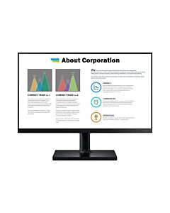 Samsung LF22T450FQR computer monitor 55.9 cm (22") 1920 x 1080 pixels Full HD Black