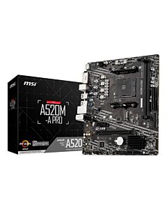 MSI A520M-A PRO motherboard AMD A520 Socket AM4 micro ATX