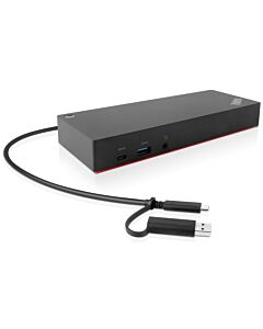 Lenovo 40AF0135EU laptop dock/port replicator Wired Black