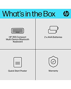HP 355 Compact Multi-Device Bluetooth Keyboard