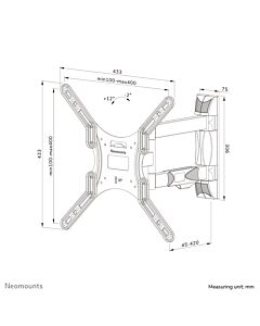 Neomounts WL40-550BL14 TV mount wall 40-55" - full motion - easy install WL40-550BL14