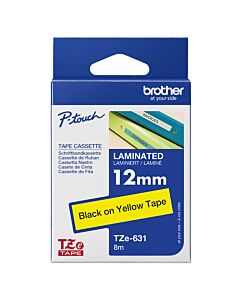 Brother TZE-631 label-making tape Black on yellow